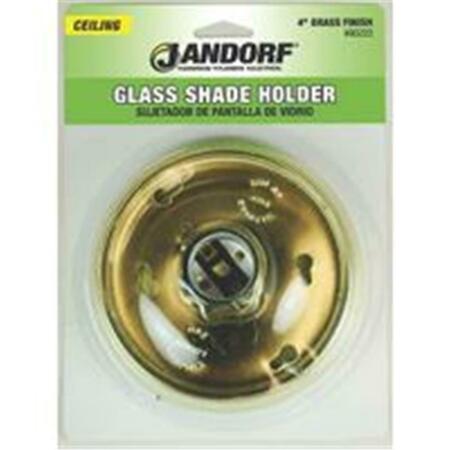 JANDORF Holder Glass Shade 4In Brs Fin 60222 3403839
